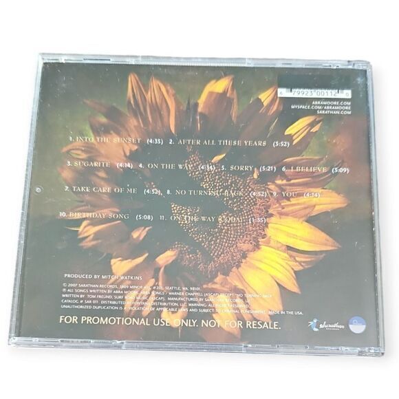 Abra‎ Moore – On The Way [2007 Promotional CD] - Picture 2 of 3